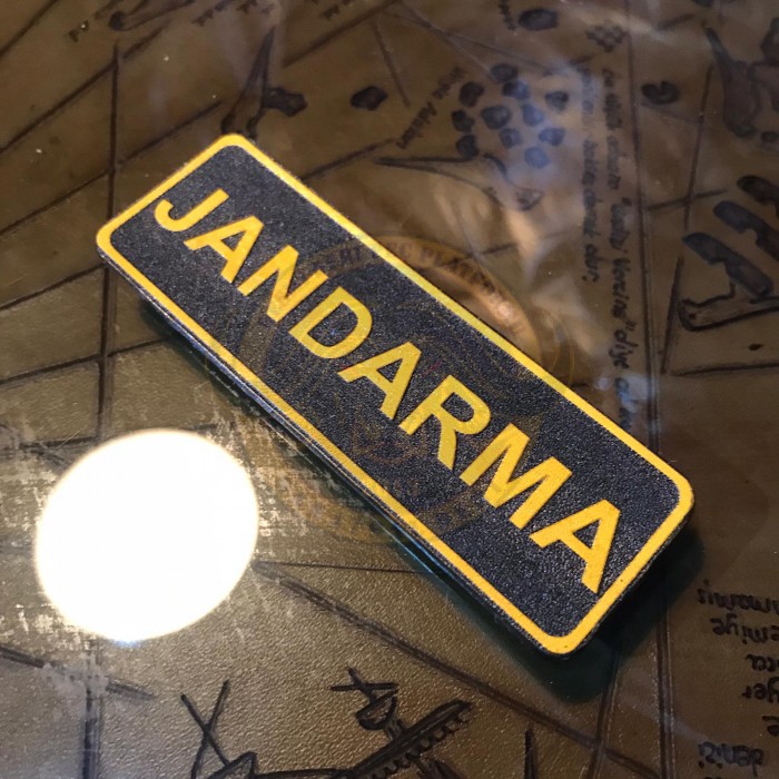 JÖAK JANDARMA ŞERİT YAZI SİYAH