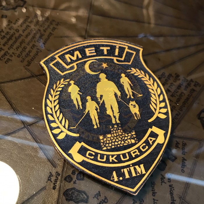 METİ TİMİ ÇUKURCA KALKAN SİYAH