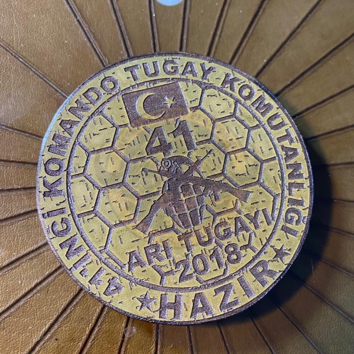 41 KOMANDO KIRKLARELİ BİRLİK ARMASI ÇAP7.5