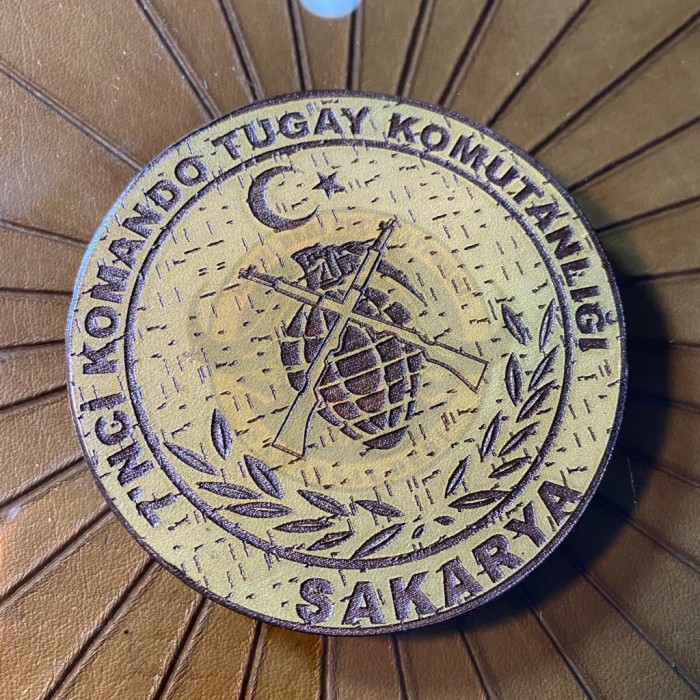 7 KOMANDO SAKARYA BİRLİK ARMASI ÇAP7.5