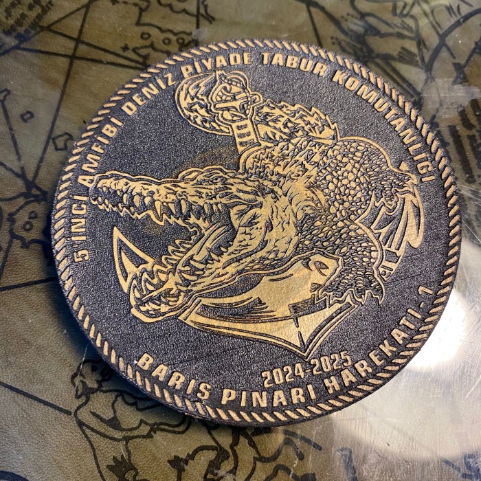 AMFİBİ DENİZ PİYADE 5.TABUR BPH-1 2024-2025 GÖREV PEÇİ ALTIN SARISI