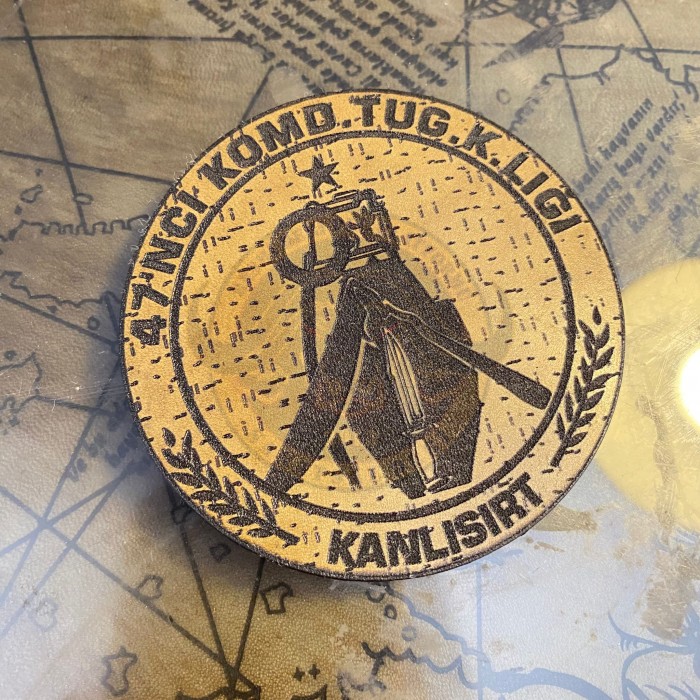 47 KOMANDO KANLISIRT BİRLİK ARMASI ÇAP 7.5