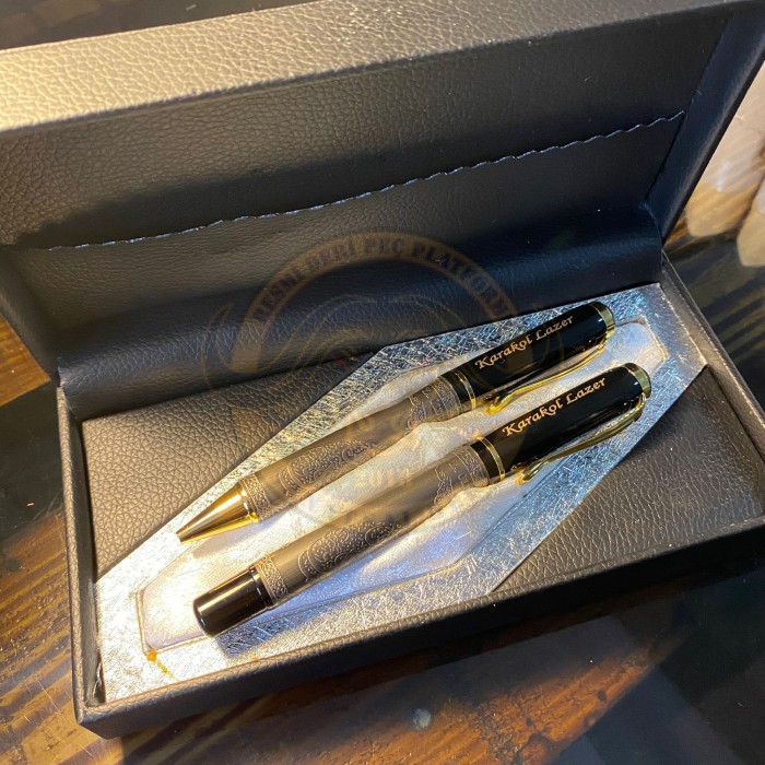 METAL ALTIN VARAKLI MEVLANA KALEM SET