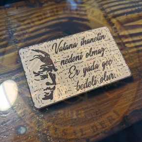 ATATÜRK VATANA İHANETİN BEDELİ 5X8